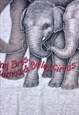 VINTAGE GREY RINGLING BROS CIRCUS ELEPHANT MEDIUM T-SHIRT 