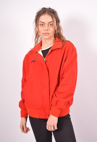 VINTAGE PAUL & SHARK BOMBER JACKET RED