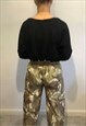 HANDMADE CORD HEM COMBATS CAMOUFLAGE STREET WEAR