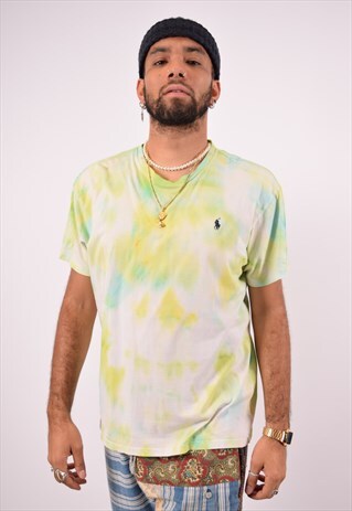 VINTAGE POLO RALPH LAUREN T-SHIRT TOP MULTI