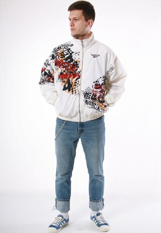 90S VINTAGE REEBOK RARE OLDSCHOOL SHELL JACKET 13690
