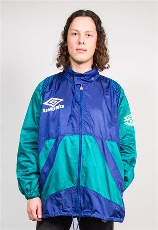 VINTAGE 90'S BRIGHT COLOURBLOCK UMBRO CAGOULE JACKET