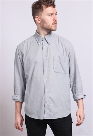 VINTAGE CORDUROY CORD SHIRT GREY