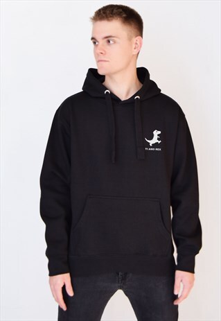 BLACK TI AMO REX HOODIE
