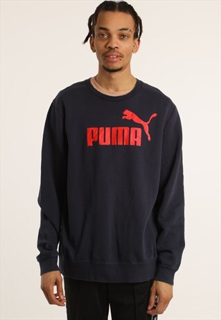 VINTAGE PUMA PRINT SPELLOUT SWEATSHIRT