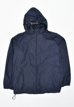 Vintage 90's K-Way Rain Jacket Navy Blue