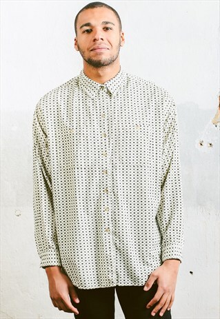 VINTAGE PATTERNED CORDUROY SHIRT