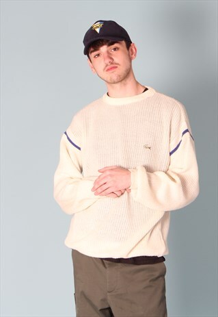LACOSTE CREAM KNITTED JUMPER