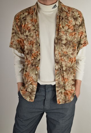 VINTAGE FESTIVAL SHIRT 90'S SIZE L MADE IN ITALY (3195)