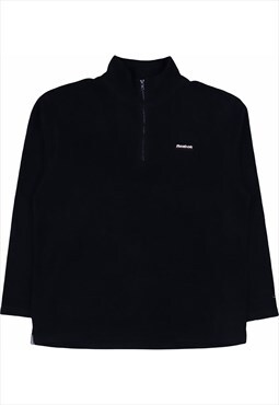 Vintage 90's Reebok Sweatshirt Classic Spellout Quarter Zip