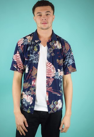 VINTAGE 90'S HAWAIIAN PRINT SHIRT