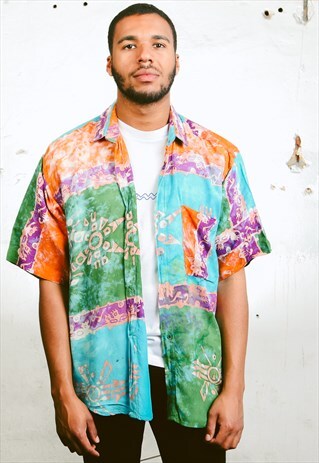 VINTAGE 90S PATTERN SHIRT