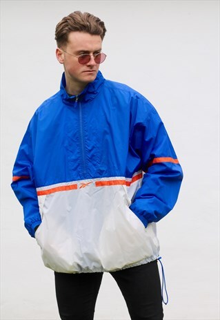 REEBOK VINTAGE USA 1/4 ZIP TRACK JACKET