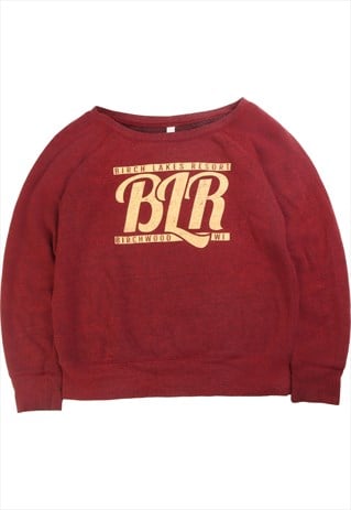 VINTAGE 90'S BELLA SWEATSHIRT BLB LARGE CREWNECK BURGUNDY