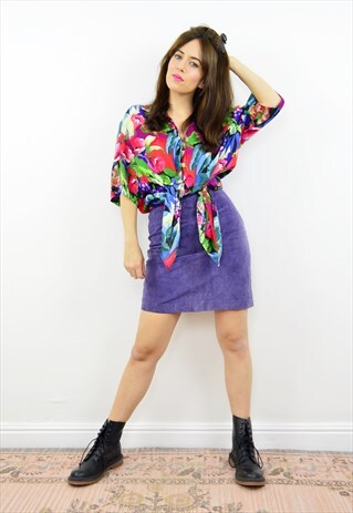 VINTAGE 90S BOLD FLORAL PRINT SHORT SLEEVED SUMMER SHIRT