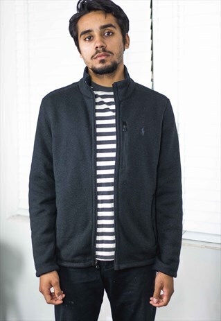 VINTAGE POLO RALPH LAUREN JACKET LOGO 90S S 19.6