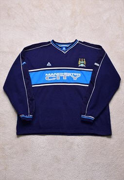 Vintage 90s Le Coq Sportif Manchester City Football Sweater