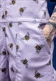 BEE EXTREME IN LAVENDER BUSY BEE KNEES DUNGAREES 