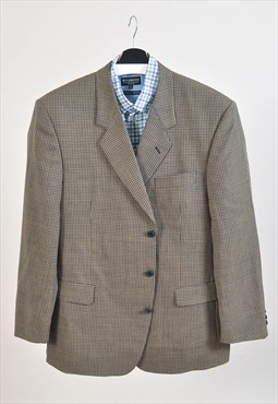 Vintage 90s checkered blazer jacket