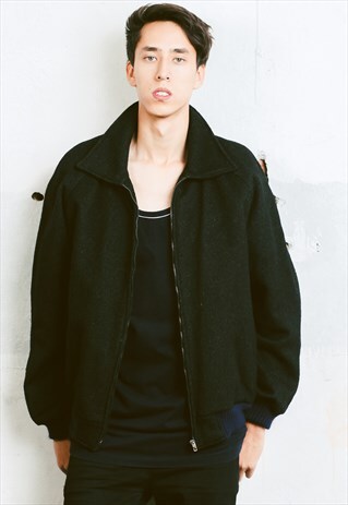 VINTAGE WOOL BOMBER JACKET