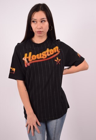 VINTAGE MAJESTIC HOUSON T-SHIRT TOP LOSE FIT BLACK
