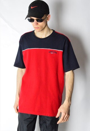 RED NAVY BLUE TOMMY HILFIGER T-SHIRT