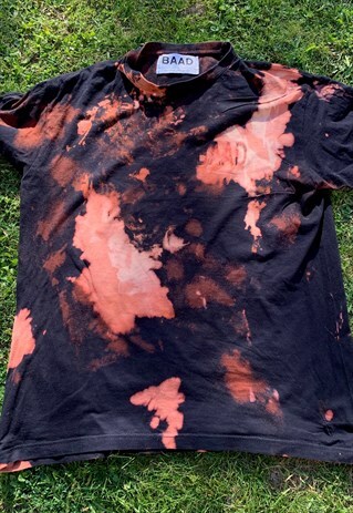 VINTAGE BAAD T-SHIRT BLACK BAAD BAAEYES (REWORKED TIE DYE )