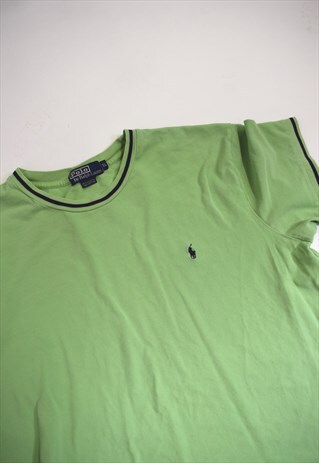 VINTAGE 90S POLO RALPH LAUREN GREEN T-SHIRT