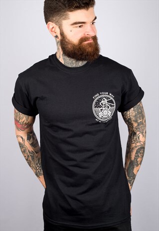 FIND YOUR WAY BLACK T-SHIRT