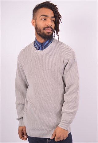 VINTAGE PAUL & SHARK JUMPER SWEATER GREY