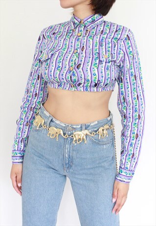 Y2K VINTAGE GOLD ELEPHANT CHAIN BELT