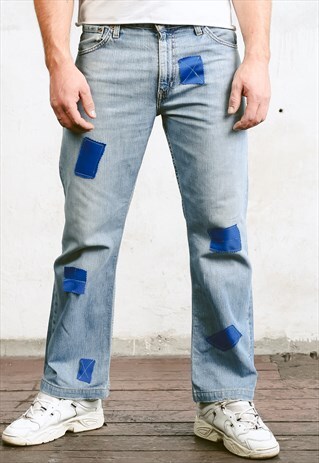 VINTAGE 90S LEVIS 507 PATCHED JEANS
