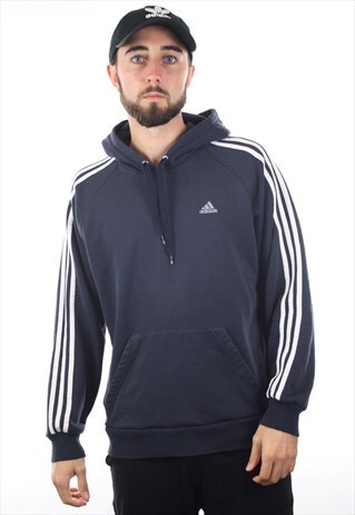 VINTAGE ADIDAS SMALL LOGO HOODIE SWEATSHIRT