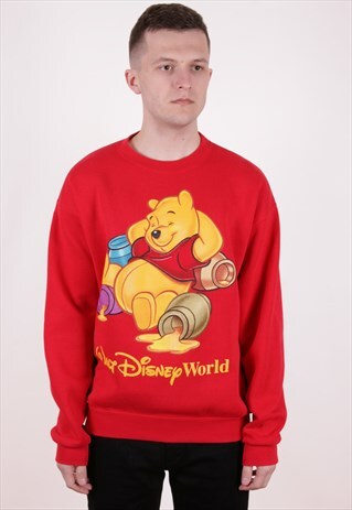 90S VINTAGE DISNEY POOH SWEATSHIRT AA9965