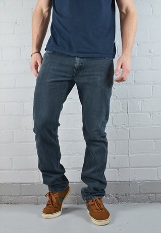 VINTAGE LEVI'S 511 FADED BLACK SLIM STRAIGHT JEANS