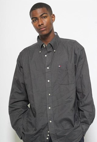VINTAGE TOMMY HILFIGER SHIRT GREY