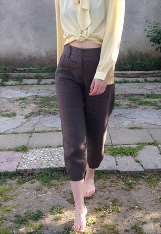 VINTAGE LINEN TROUSERS