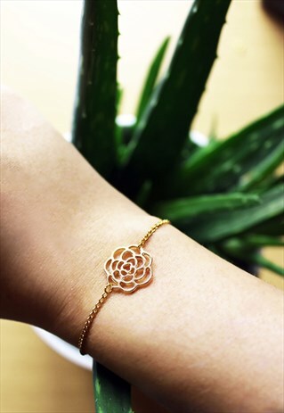 DELICATE FILIGREE FLORAL BRACELET