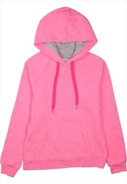 Vintage 90's Champion Hoodie Plain Pullover Pink Small