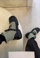 HIKING STYLE BOOTS TRACTOR SHOES PLATFORM SOLE TRAINERS 