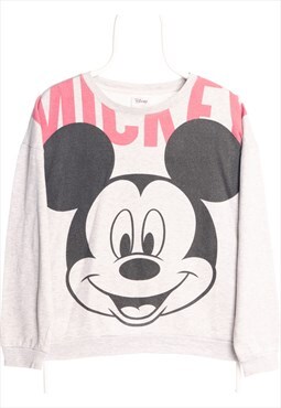Grey Disney Mickey Sweatshirt - Large