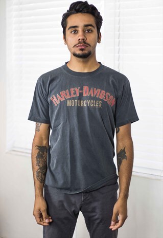 VINTAGE HARLEY DAVIDSON T-SHIRT LOGO 90S M 7.1