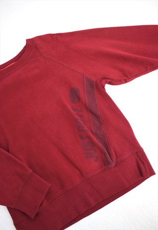 nike just do it red sweatshirt