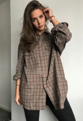 VINTAGE FLANNEL OVERSIZED RETRO UNISEX SHIRT