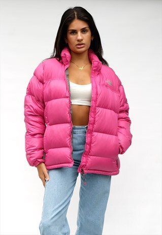 VINTAGE THE NORTH FACE NUPTSE 700 PUFFER, PINK