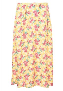 Floral Full Skirt - M