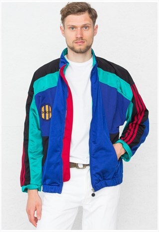 VINTAGE BLUE ADIDAS TRACK JACKET