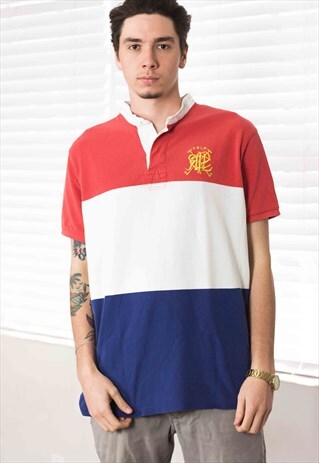 VINTAGE POLO RALPH LAUREN SHIRT LOGO 90S XXL 11.1