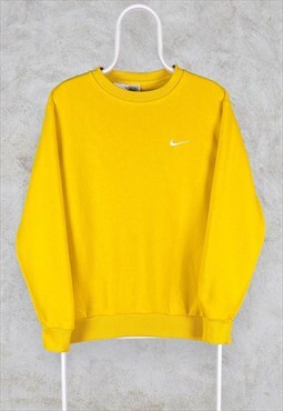 Vintage Yellow Nike Sweatshirt Medium
