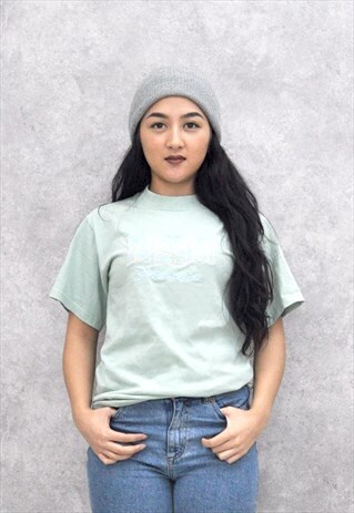 VINTAGE 1990S PASTEL GREEN T-SHIRT
